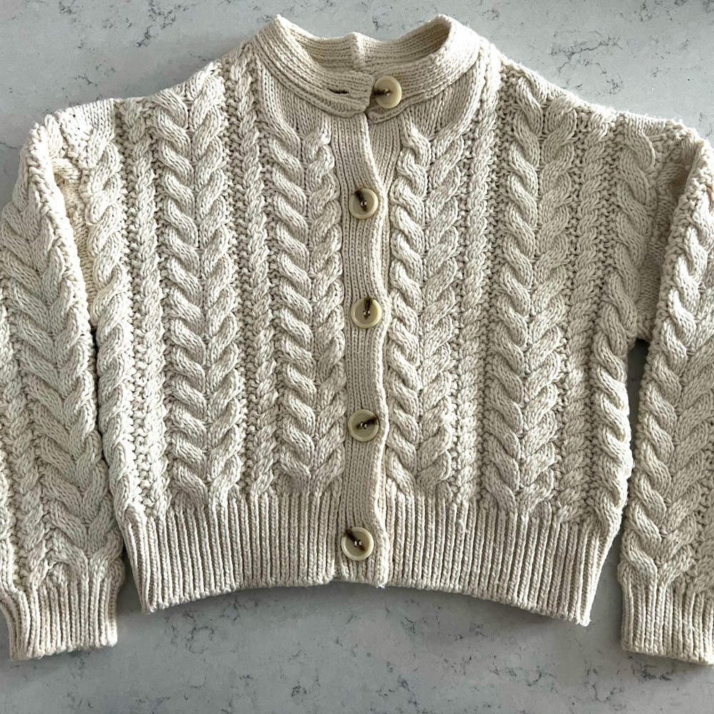 H&M chunky cable knit sweater cardigan
